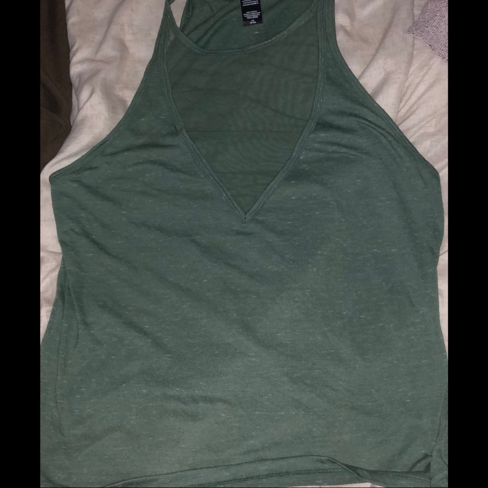 Victoria’s Secret sport tank with sheer neck